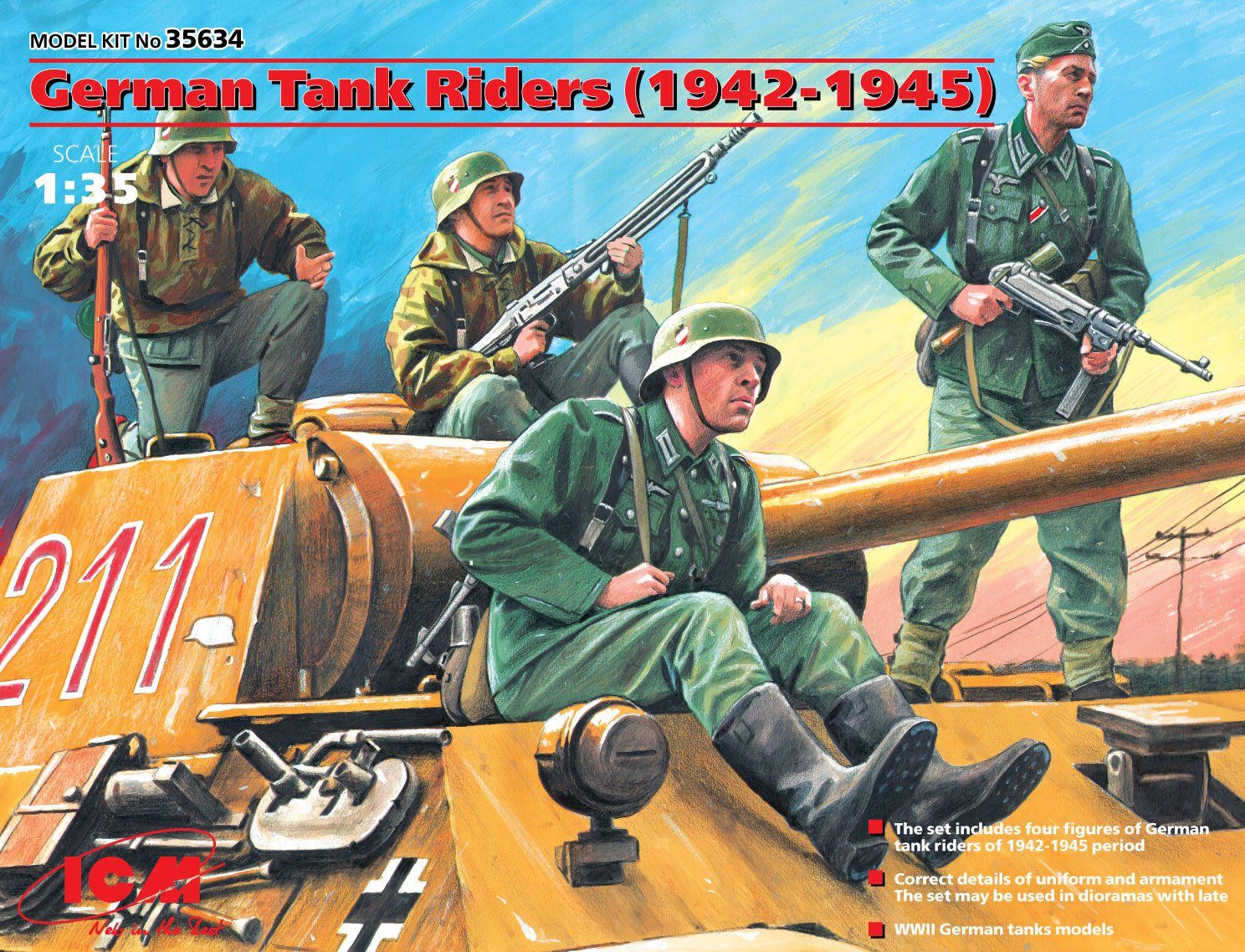 1/35 German Tank Riders (1942-1945) 4 figures