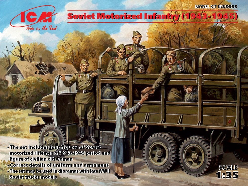 1/35 Soviet Motorized Infantry (1943-1945) 5 figures