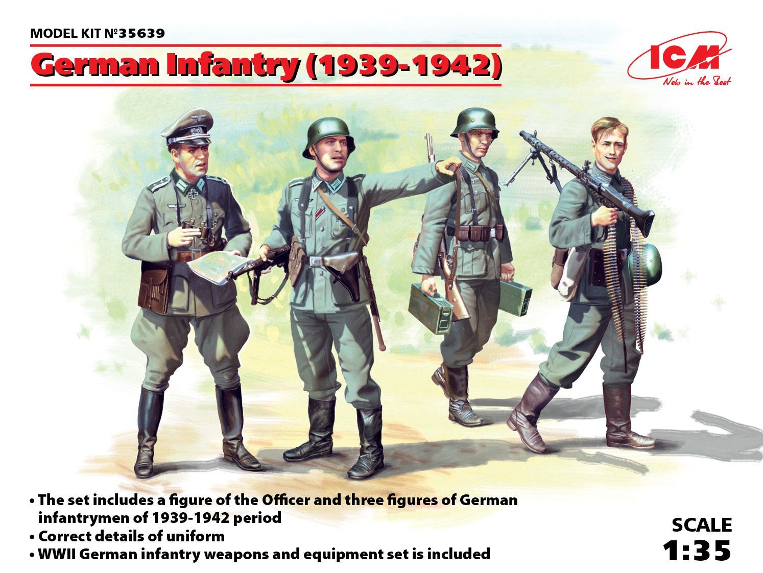 1/35 German Infantry (1939-1942) 4 figures