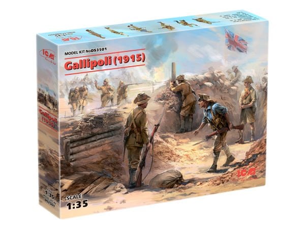 1/35 Gallipoli (1915) (ANZAC Infantry (4 figures), Turkish Infantry (4 figures)