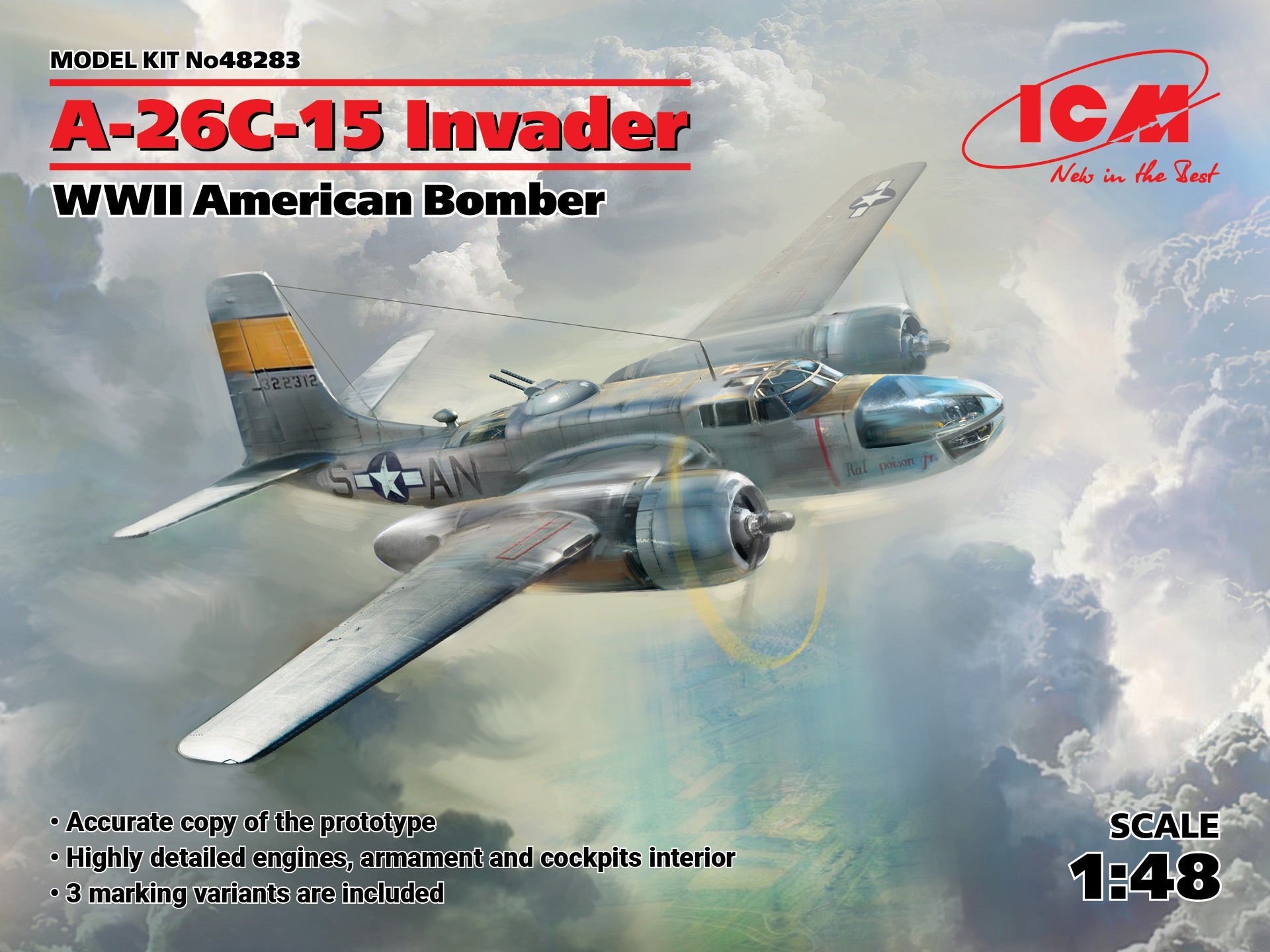 1/48 A-26С-15 Invader WWII American Bomber