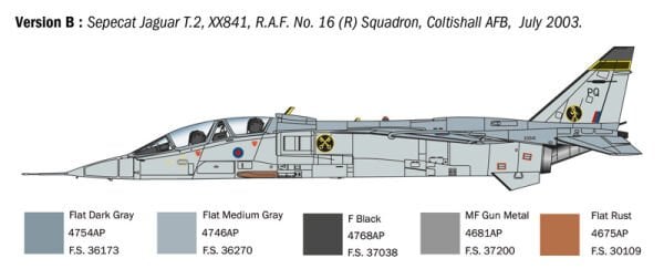 1/72  Jaguar T.2 R.A.F. Trainer