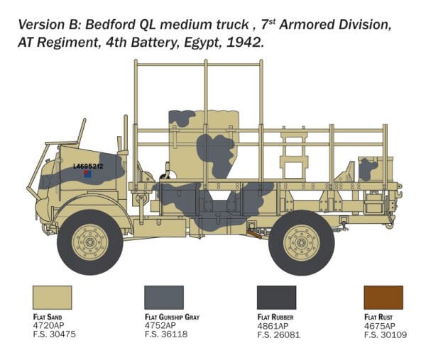 1/35  Bedford QL Medium Truck