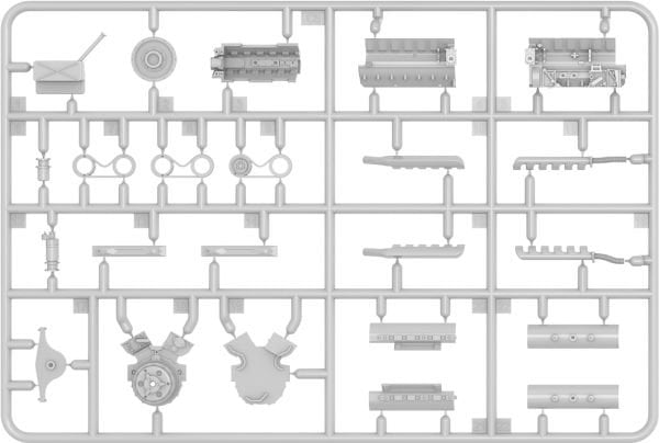 1/35 MAYBACH HL 120 ENGINE FOR PANZER III/IV  FAMILIY WITH REPAIR CREW