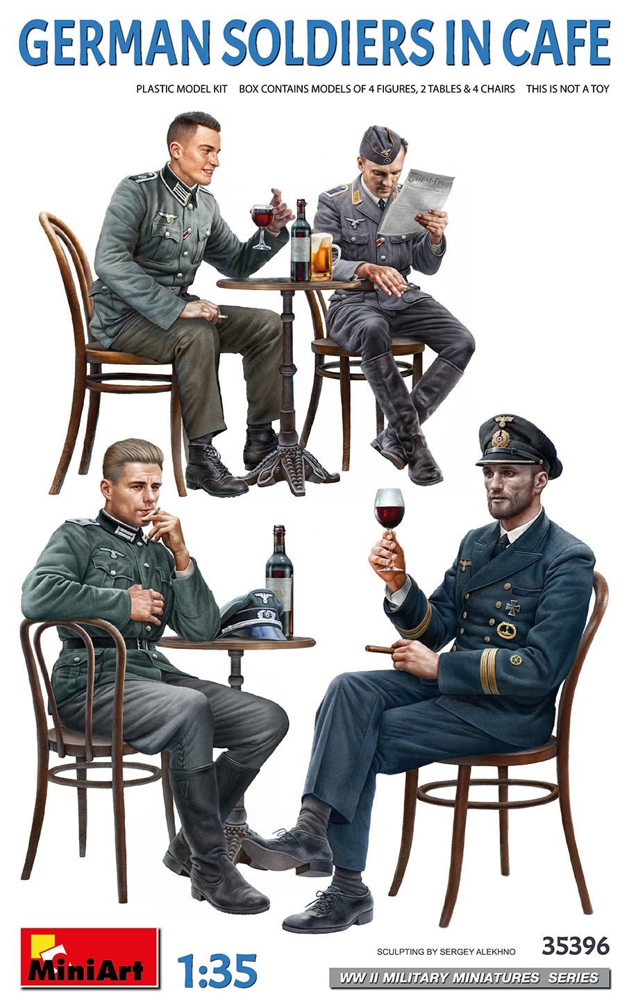 1/35 GERMAN SOLDIERS IN CAFE