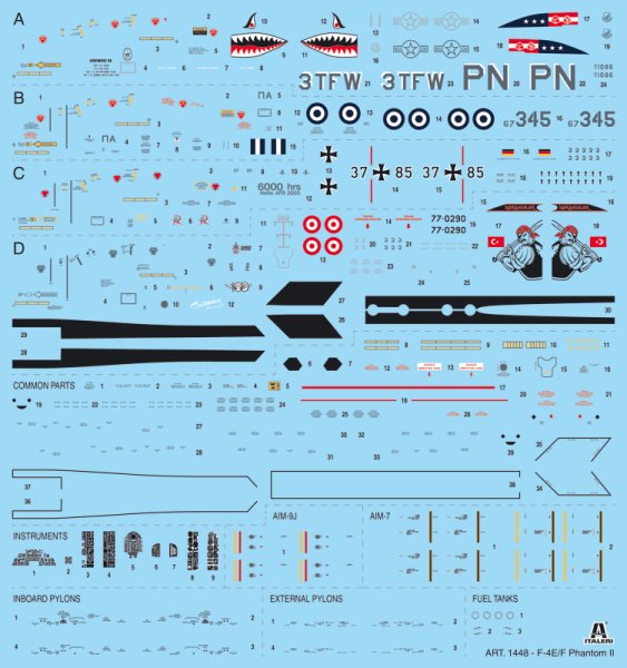 ITALERI F-4E/F PHANTOM II