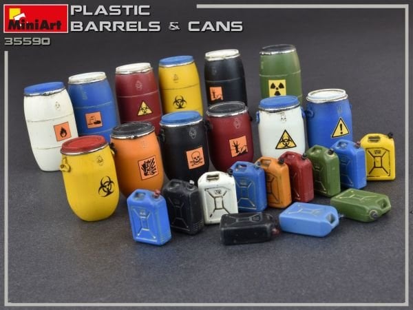 1/35 PLASTIC BARRELS & CANS
