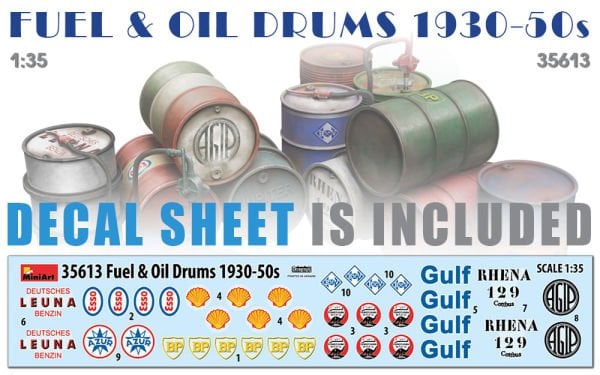 1/35 FUEL OIL DRUMS 1930-1950S