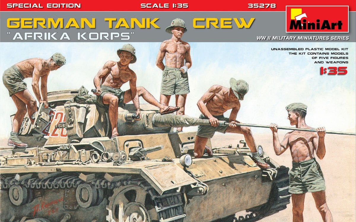 1/35 GERMAN TANK CREW (AFRIKA KORPS)