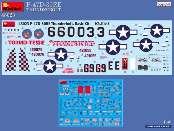 1/48 P-47D-30RE THUNDERBOLT (BASIC KIT)