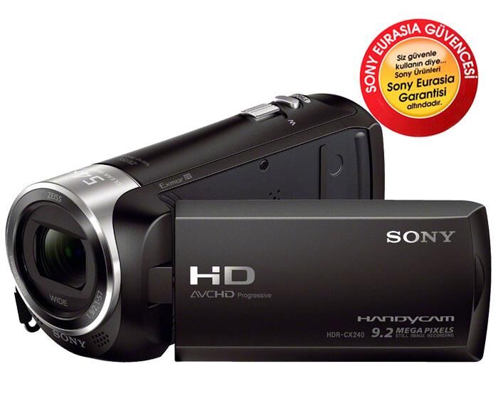 Sony HDR-CX240 Full HD Video Kamera - Sony Türkiye Garanti