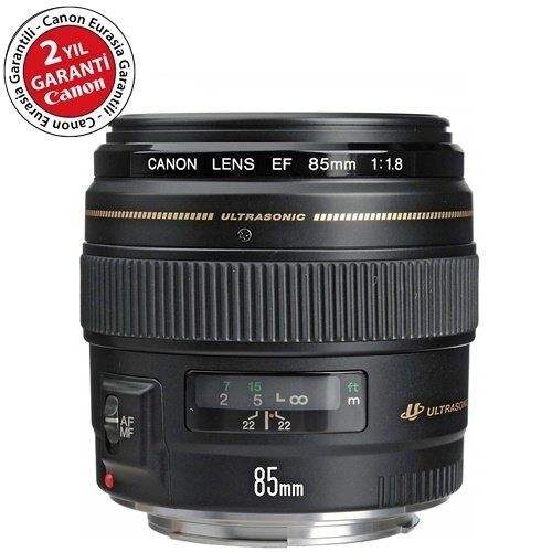 Canon EF 85mm f/1.8 USM Lens (Canon Eurasia Garantili)