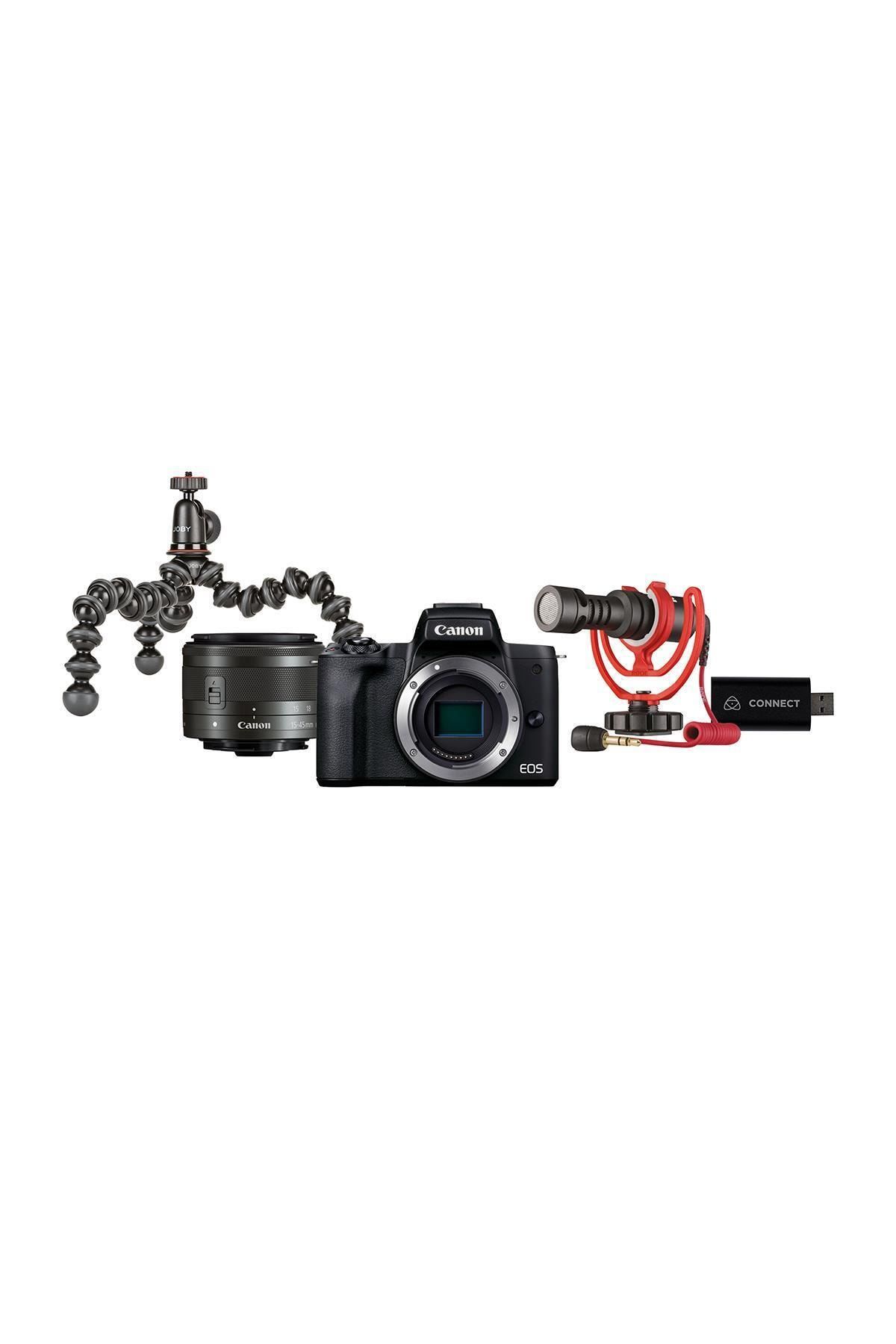 Canon EOS M50 Mark II 15-45mm STM Livestream Kit (Canon Eurasia Garantili)
