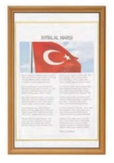 İstiklal Marşı 35x50cm (MDF Profil)
