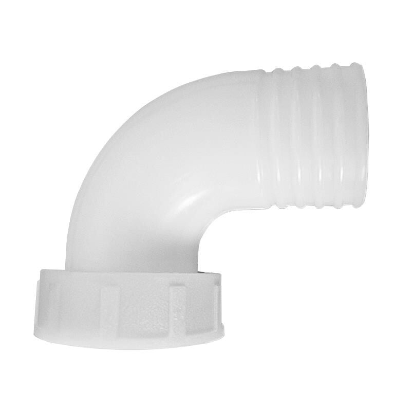 Thru-Hull 2'' Elbow 90º Fem Conn. f/Hose Ø50mm, White