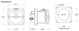 Marinco 100 Amper priz