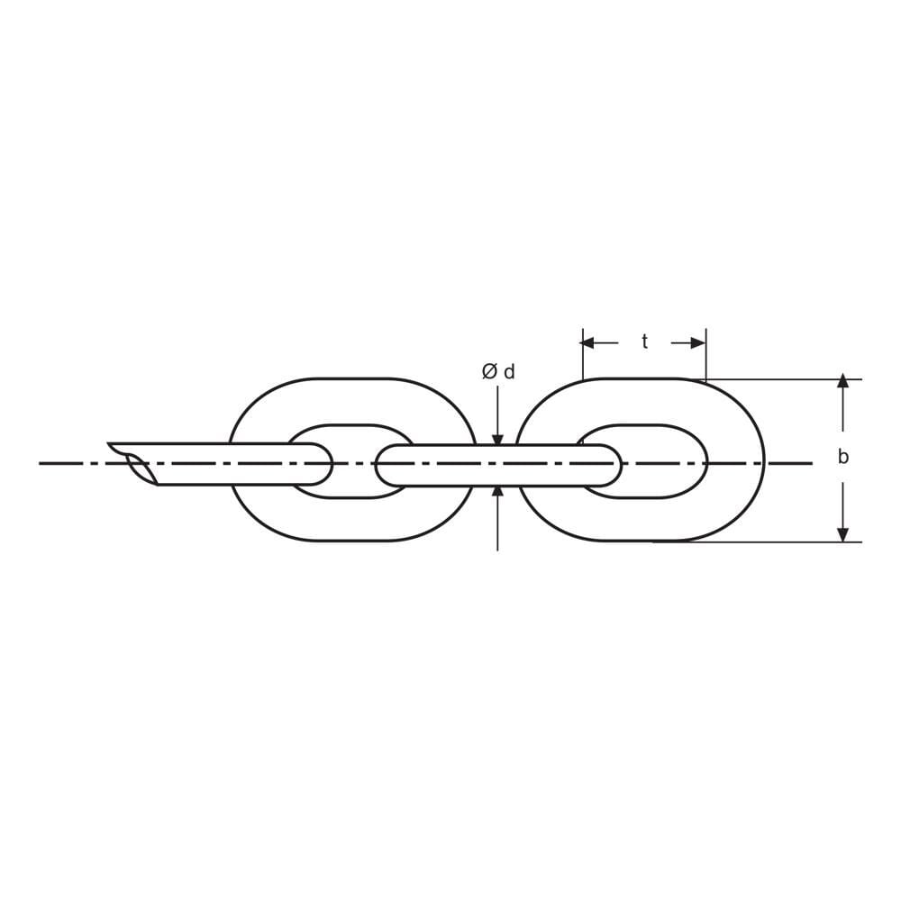 Atlı 10 Mm Galvanizli Kalibre Atlı Zincir