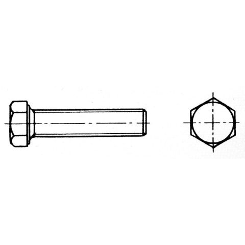 Altı Köşe Civata  5X16 Mm Aısı 316 Dın 933