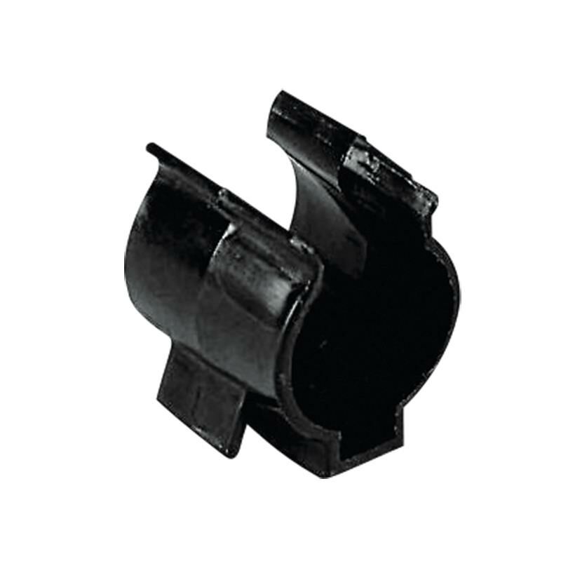 Plastic Support Clip, Adjustable, Ø25/32mm, Black