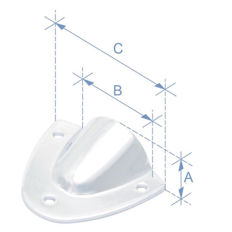 Havalandırma Kapağı, Inox 316, 11,8x27x44,8mm