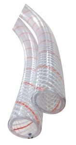 Shields polyester takviyeli şeffaf PVC hortum