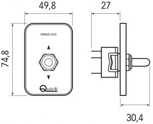 Marintek Irgat kumanda paneli 12/24V minimal çerçeveye sahiptir