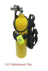 3 L. Tekne Scuba Set - Çantasız-SARI