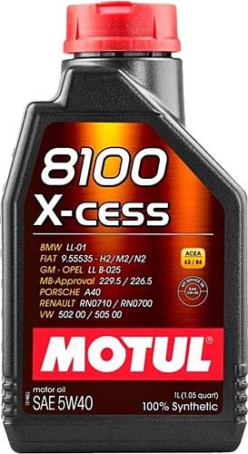 MOTOR YAĞI 5W40 1LT 8100X CLEAN