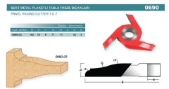 Netmak Tabla Freze Bıçağı 180x16x30 mm Z3 0690-03