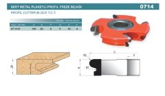 Netmak Sert Metal Plaketli Kulp Yeri Açma Bıçağı 0714-01 D=100 Z4