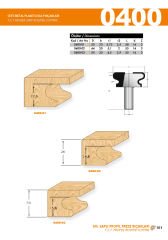 Netmak Sert Metal Plaketli Kulp Profil Freze Bıçağı 400-02