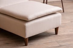 Pafu Lungo Modüler Daybed - Krem Keten