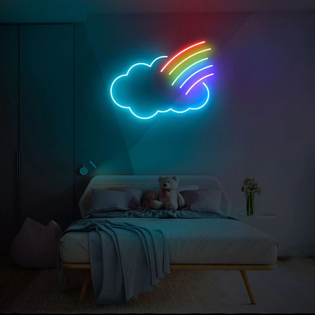 Rainbow Cloud Neon Led Tabela
