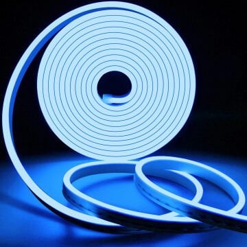 12v Neon Led Şerit Mavi 5 Metre