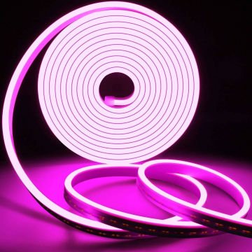 12v Neon Led Şerit Pembe 5 Metre