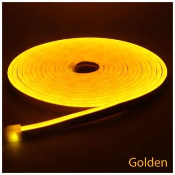 12v Neon Led Şerit Altın Sarısı 5 Metre