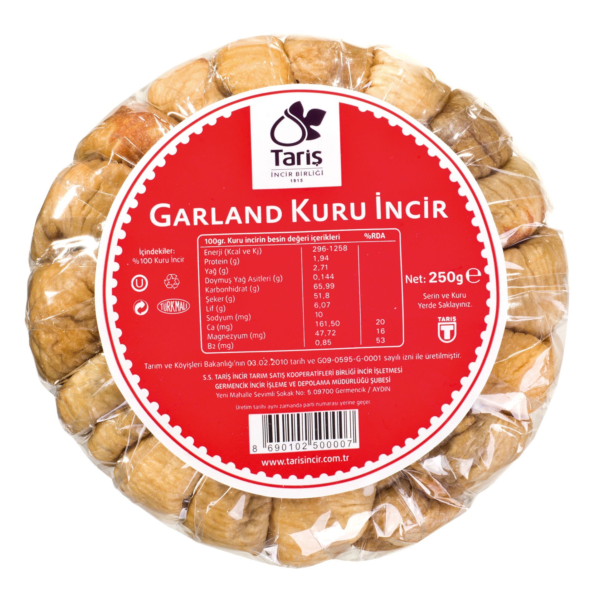 GARLAND SELEFON 250 GR İNCİR