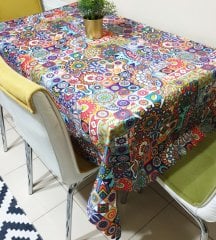 İndia Patchwork Desen Masa Örtüsü