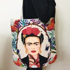 Frida Goblen Dokuma Kumaş Heybe Çanta