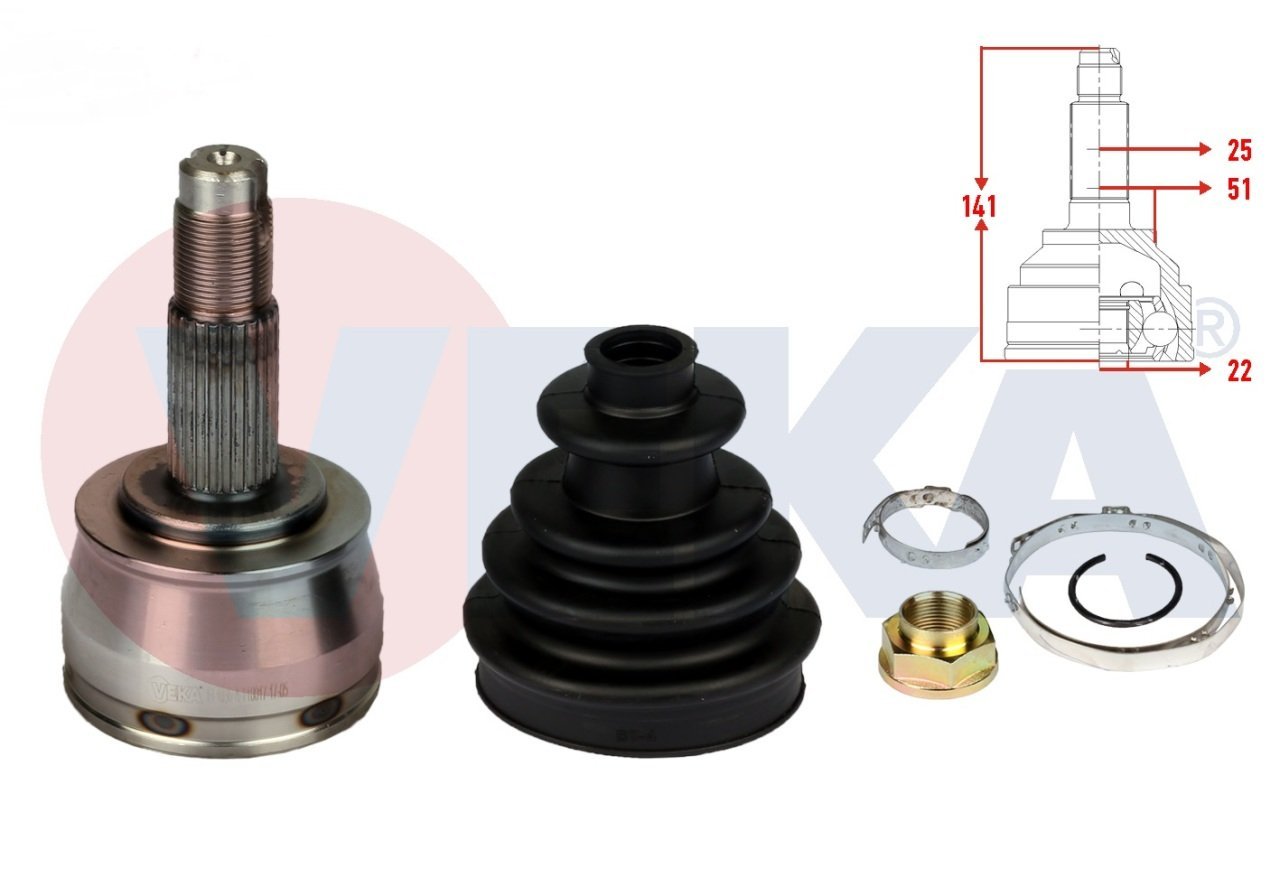 Aks Kafası Egea 1.4 16V Benzinli