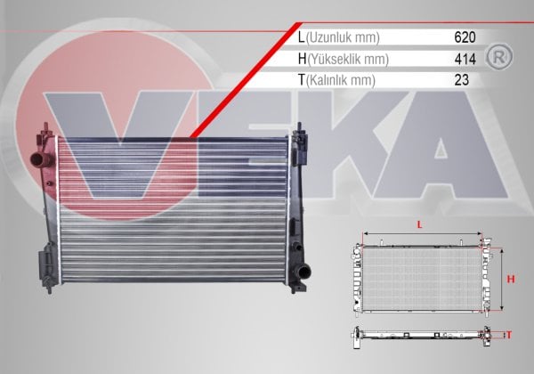 Radyatör Motor Su Grande Punto 1.3 Multijet