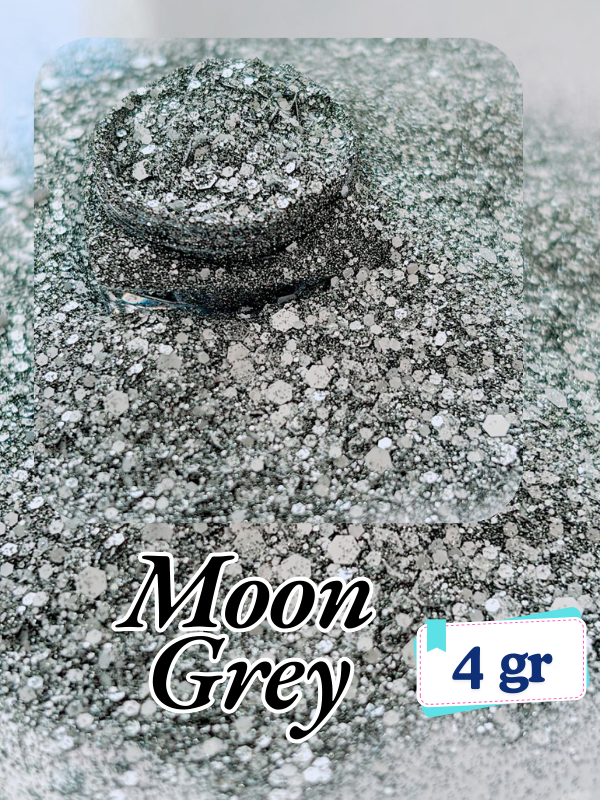 Epoksi- Mum-Makyaj-Tırnak-Sabun Simi Pulu Fine Moon Grey 4 gr