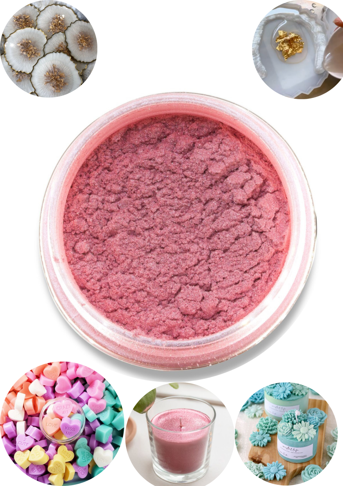 Epoksi Reçine Mica Powder İnci Sedefli Pigment 4-5 gr Peach