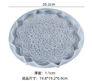 Epoksi Mandala 20 cm Sunumluk Kalıbı