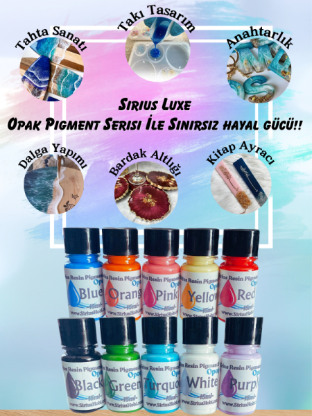 Sirius Epoksi Reçine Luxe Opak Paste Pigment Boya Serisi 15 ml