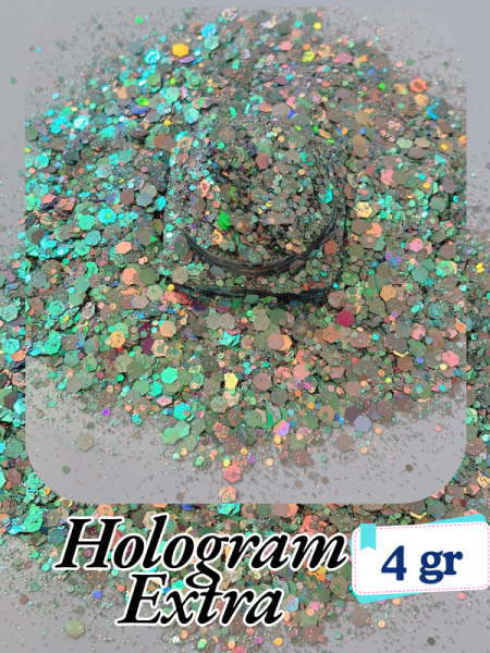 Epoksi- Mum-Makyaj-Tırnak-Sabun Simi Pulu  Hologram Extra 4 gr