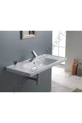 TURKUAZ Cerastyle Frame Etajerli Lavabo 90x45 Cm