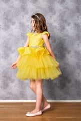 Yellow Tiered Dress