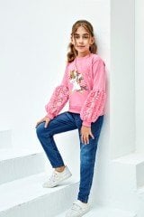 Unicorn Jean Set Pink Color