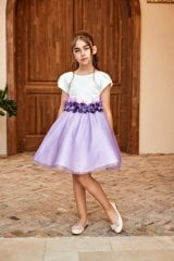 Purple Dress with Roses